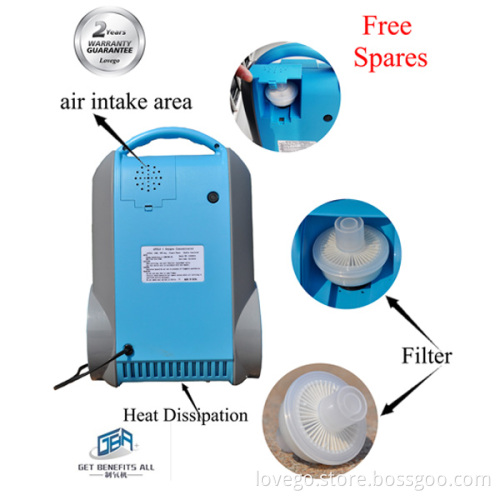 Hot sale portable oxygen generator price